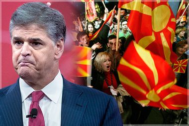 Sean Hannity; Macedonian Flags