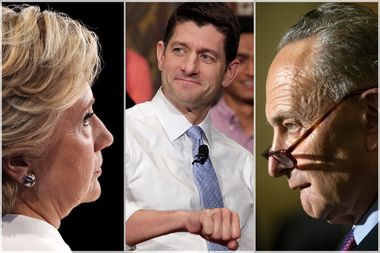 Hillary Clinton; Paul Ryan; Chuck Schumer