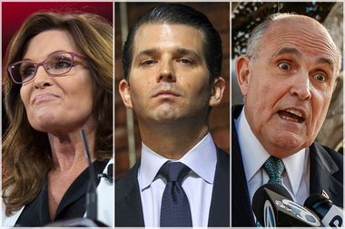 Sarah Palin; Donald Trump, Jr.; Rudy Giuliani