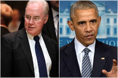 Tom Price and Barack Obama