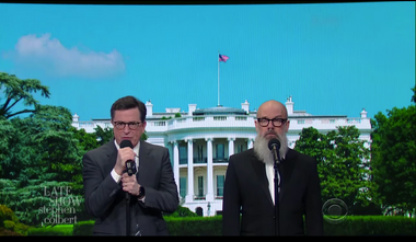 Image for Stephen Colbert's take on R.E.M.'s 