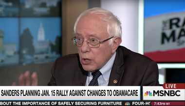 Image for Bernie Sanders tells Rachel Maddow: Republicans don't have a mandate