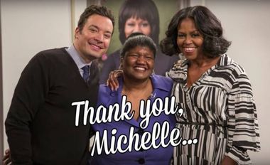Image for WATCH: Michelle Obama appears on 