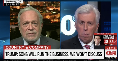 Image for WATCH: Robert Reich left speechless after Donald Trump surrogate suggests Trump's win frees him from ethics concerns