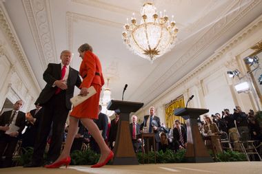 Donald Trump, Theresa May
