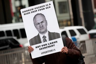 Andy Puzder Sign
