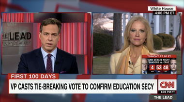 Image for WATCH: Jake Tapper takes down Kellyanne Conway, counselor for the White House