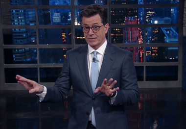 Image for Stephen Colbert slams Alex Jones: 