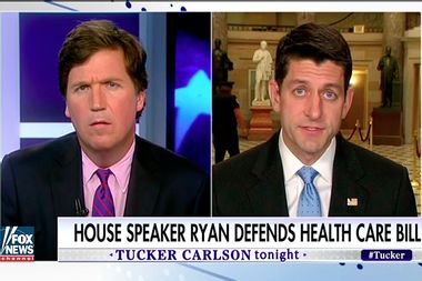 Image for WATCH: Tucker Carlson slams Paul Ryan for health care bill that will 