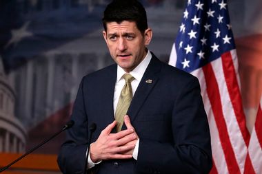 Paul Ryan Holds Press Briefing At The Capitol