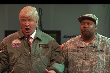 Image for WATCH: Commander in chief Donald Trump fumbles his way through an alien attack