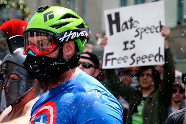 Pro-Trump Rally Attracts Anti-Trump Demonstrators In Berkeley, California