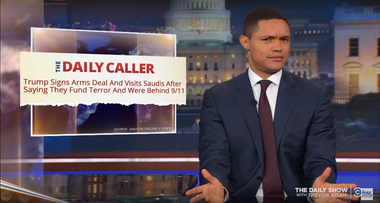 Image for Trevor Noah is baffled by Donald Trump's arms deal with Saudi Arabia