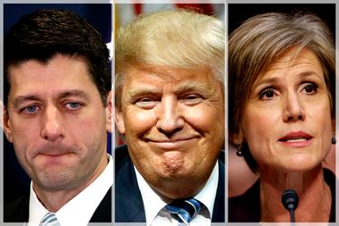 Paul Ryan; Donald Trump; Sally Yates