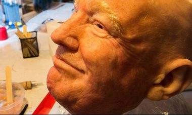 Image for This man makes terrifyingly realistic Donald Trump masks