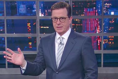 Image for Colbert throws fire at Trump for Brzezinski tweets: 