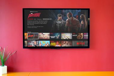 Netflix on TV Screen