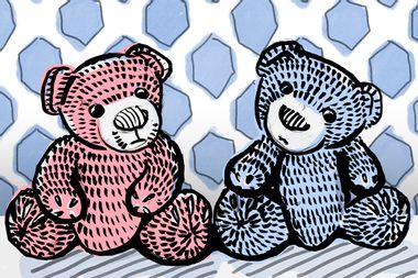 Pink and Blue Teddy Bears