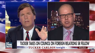 Image for Tucker Carlson, Max Boot get into petty exchange over who is more wrong on foreign policy