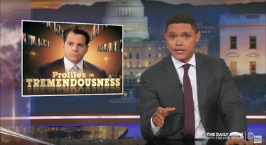 Image for New communications director, same slip-ups: Trevor Noah takes down Anthony Scaramucci
