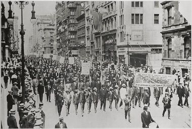 Image for 100 years ago African-Americans marched down 5th Avenue to declare that black lives matter