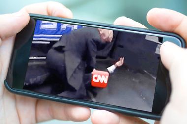 Trump CNN fight on Phone