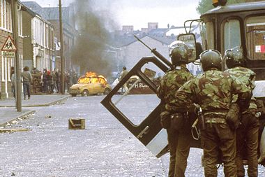 British Troops in Belfast, Northern Ireland