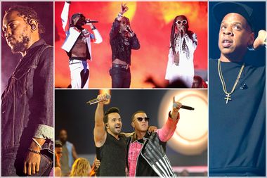 Kendrick Lamar; Migos; Luis Fonsi and Daddy Yankee; Jay-Z