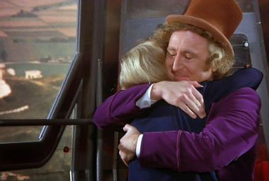 Peter Ostrum and Gene Wilder in "Willy Wonka & the Chocolate Factory"