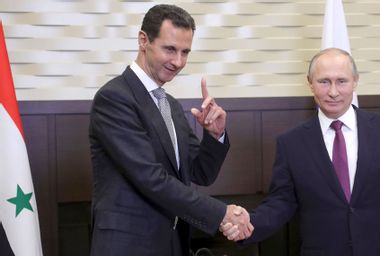 Bashar Assad and Vladimir Putin