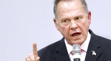 Embattled GOP Senate Candidate Judge Roy Moore Attends Church Revival Service At Baptist Church In Jackson, Alabama