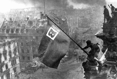 Raising a Flag over the Reichstag; Breitbart