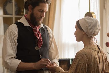 Zachary Levi and Sarah Gadon in "Alias Grace"