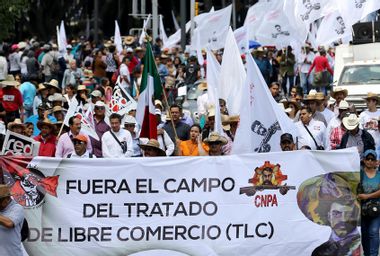 Mexico NAFTA Protest