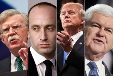 John Bolton; Stephen Miller; Donald Trump; Newt Gingrich