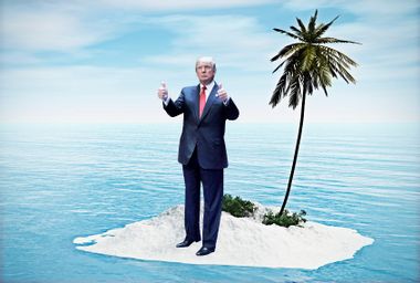 Donald Trump on Desert Island