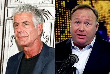 Anthony Bourdain; Alex Jones