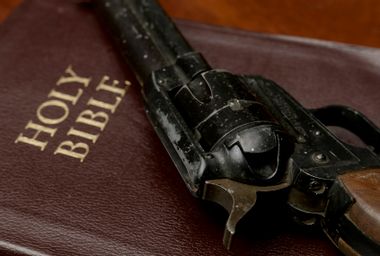 Gun on a Bible