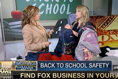 Image for Fox Business Network's Maria Bartiromo's morbid back-to-school fashion tip: Bulletproof backpacks