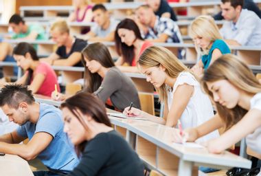 College Students in Lecture Hall