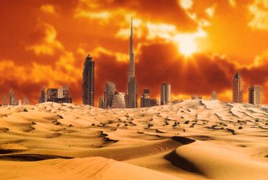 Dubai Skyline Burning