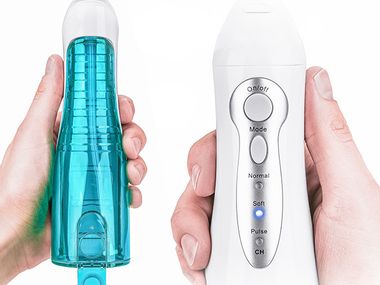 Image for This water-fueled flosser works 5x better than the standard