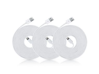 Image for Save over 60% on this pack of 10-foot long lightning cables