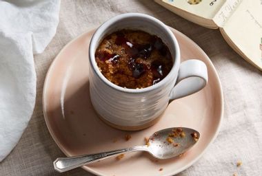 Image for A 5-minute peanut butter & jelly mug cake (that happens to be gluten-free)