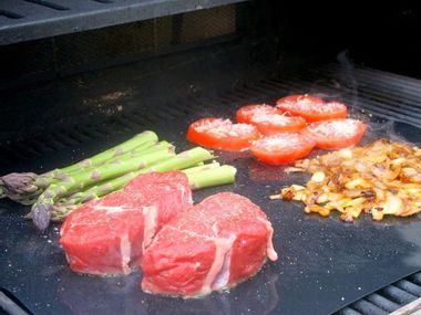 Image for Cook BBQ without the mess with these grill mats