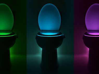 Image for This motion-sensor activated toilet light kills bacteria