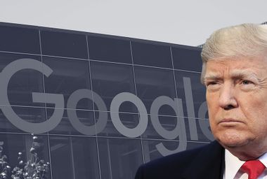 Image for Trump falsely claims that Google manipulated millions of votes for Clinton in the 2016 election