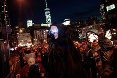 Annual Halloween Parade Winds Through New York's Greenwich Village