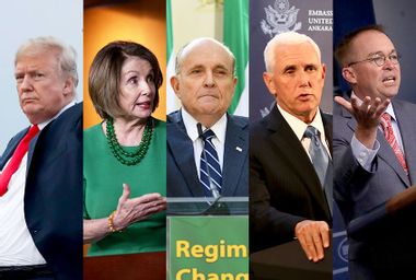 Donald Trump; Nancy Pelosi; Mike Pence; Rudy Giuliani; Mick Mulvaney