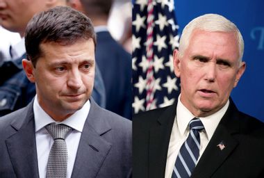 Volodymyr Zelensky; Mike Pence